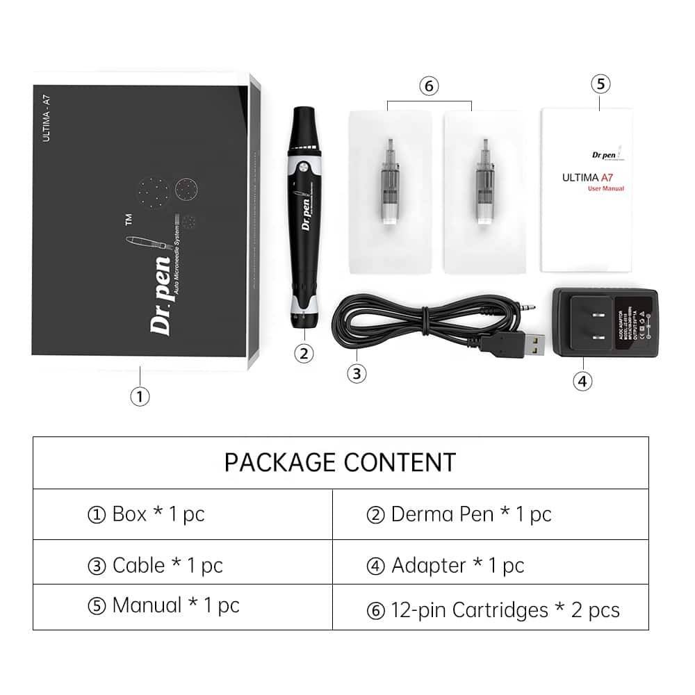 DermalPen - cu fir - Dr.Pen A7 - carcasa Aluminiu / Plastic