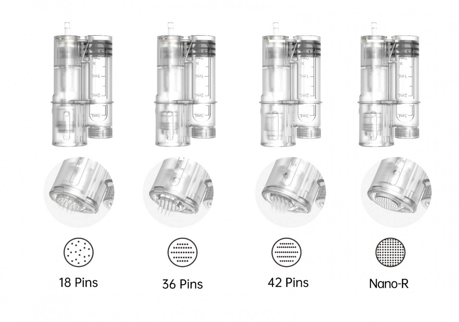 Dispozitiv Nano Rotund - Otel Inox - Hydra Pen H6 cu Rezervor Substanta