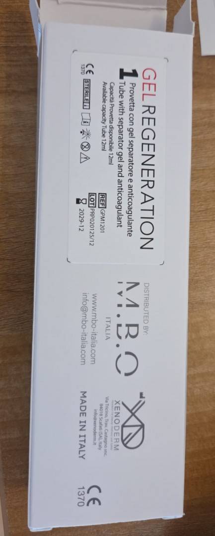 Eprubeta PRP - Gel si Anticoagulant - 12 ml