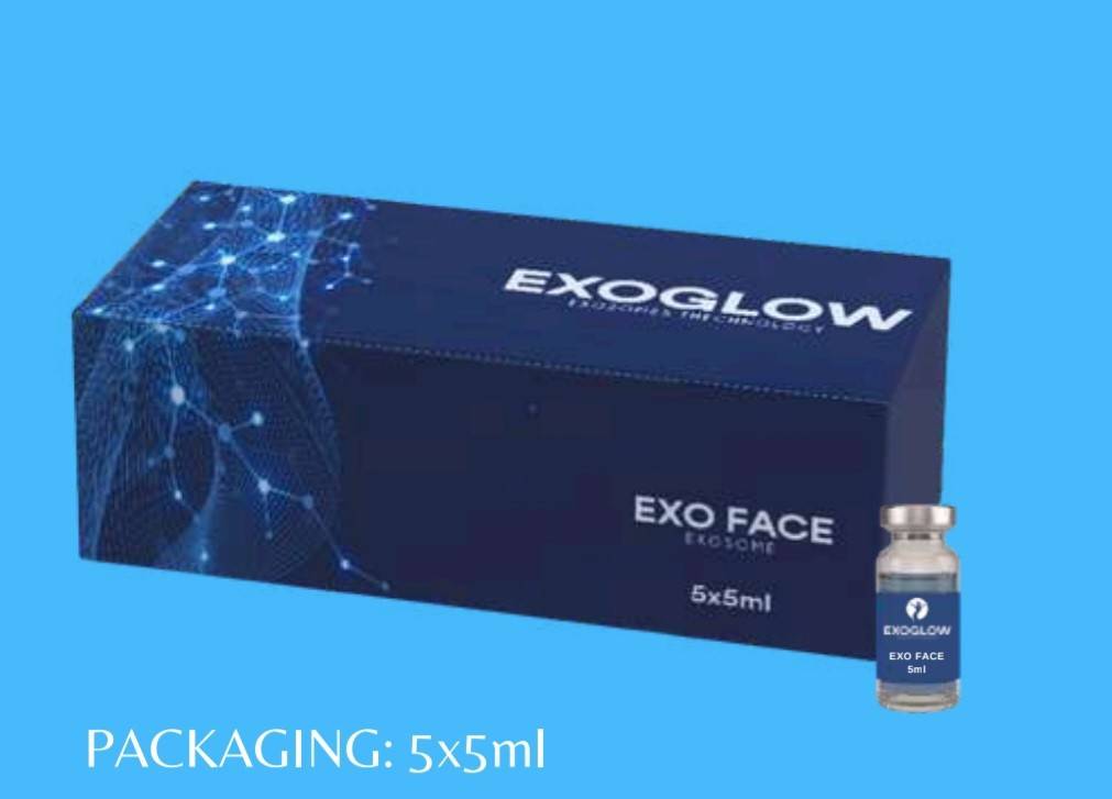 Exozomi - ExoGlow Exo Face - 1 fiola 5 ml - exozomi + acid hialuronic HMW , acid hialuronic LMW , peptide ...