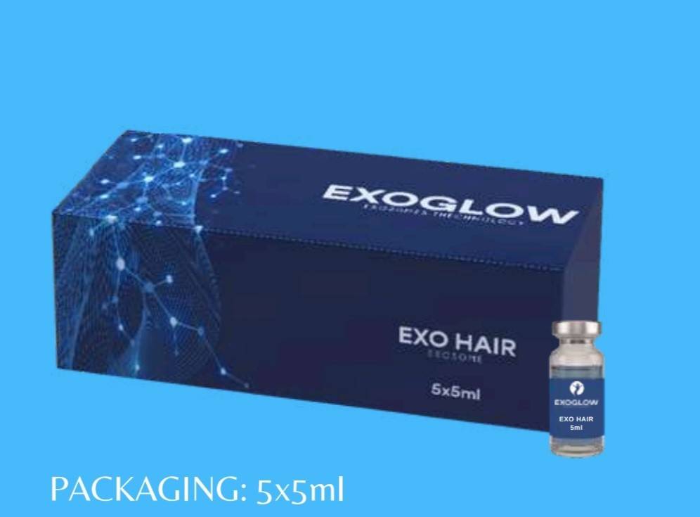 Exozomi - ExoGlow Exo Hair - 1 fiola 5 ml - exozomi + acid hialuronic HMW , acid hialuronic LMW , peptide , biotin ...