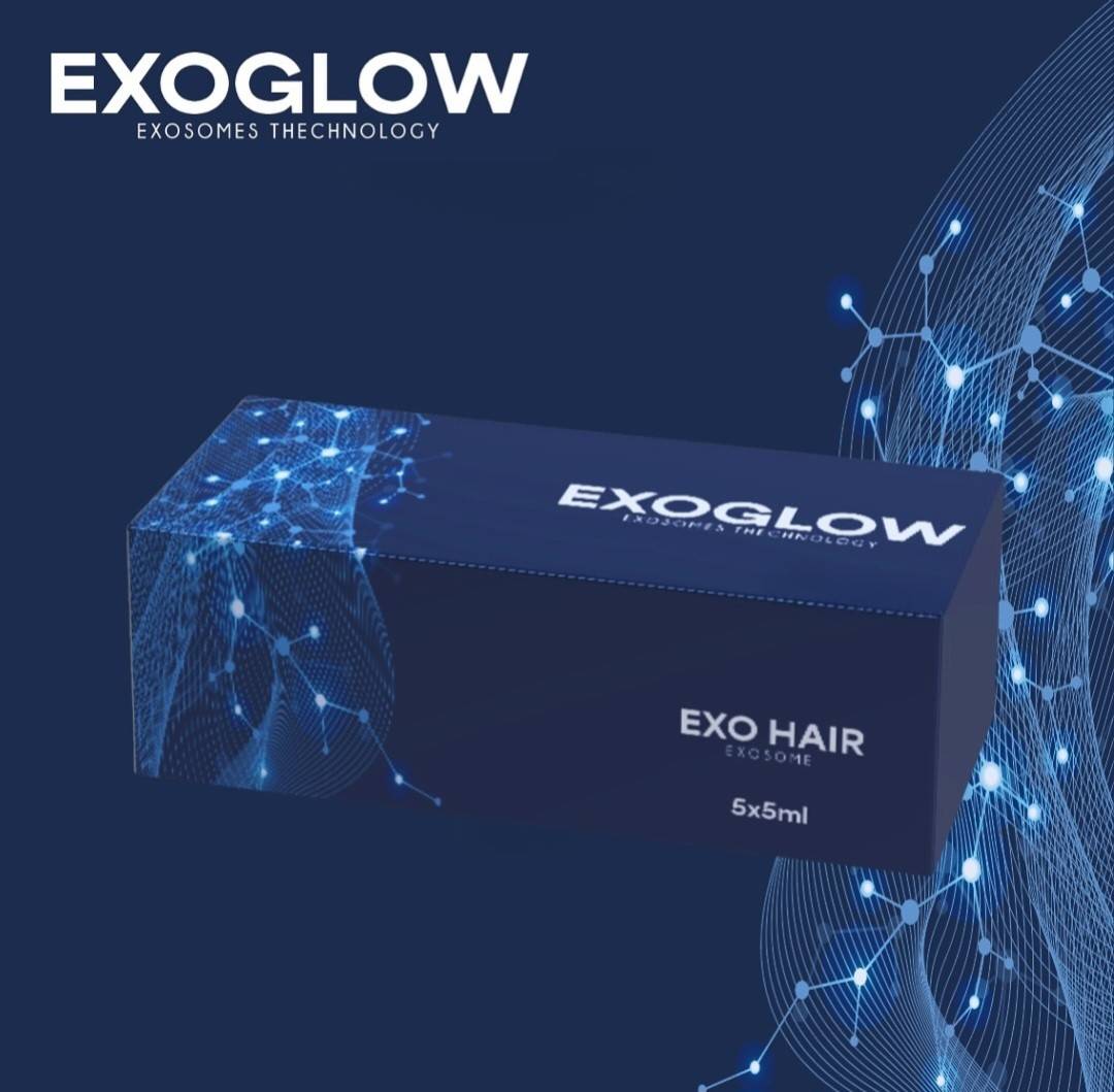 Exozomi - ExoGlow Exo Hair - 1 fiola 5 ml - Exozomi Plante + acid hialuronic HMW  +  LMW , peptide , biotin ...