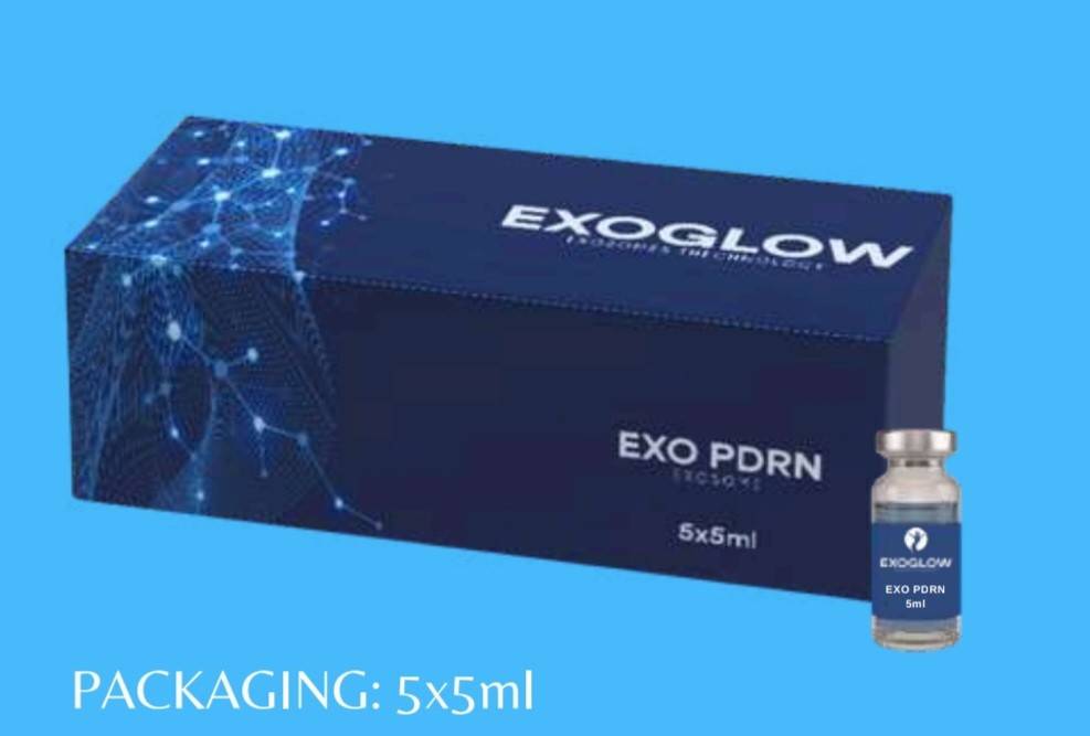 Exozomi - ExoGlow Exo PDRN - 1 fiola 5 ml - exozomi + acid hialuronic HMW , acid hialuronic LMW , peptide , PDRN ...