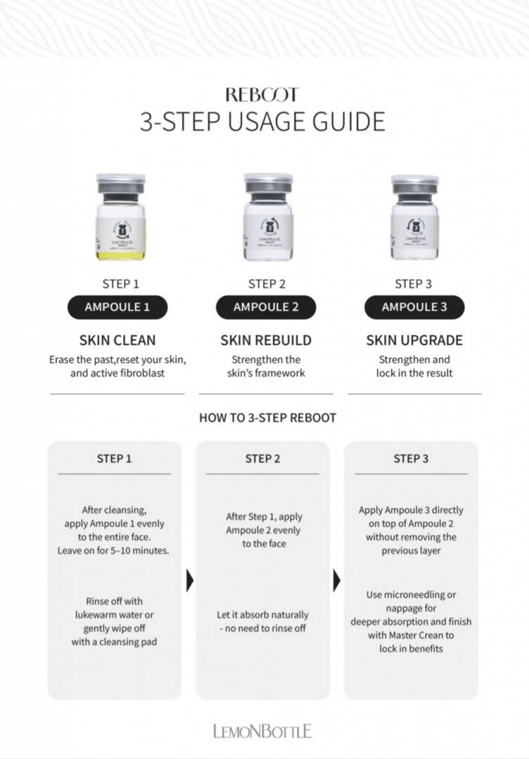 Lemon Bottle Reboot - skinbooster hybrid - cutie 2 x 3 fiole x 3.5 ml