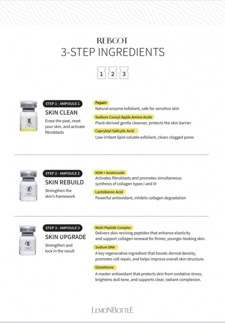 Lemon Bottle Reboot - skinbooster hybrid - cutie 2 x 3 fiole x 3.5 ml