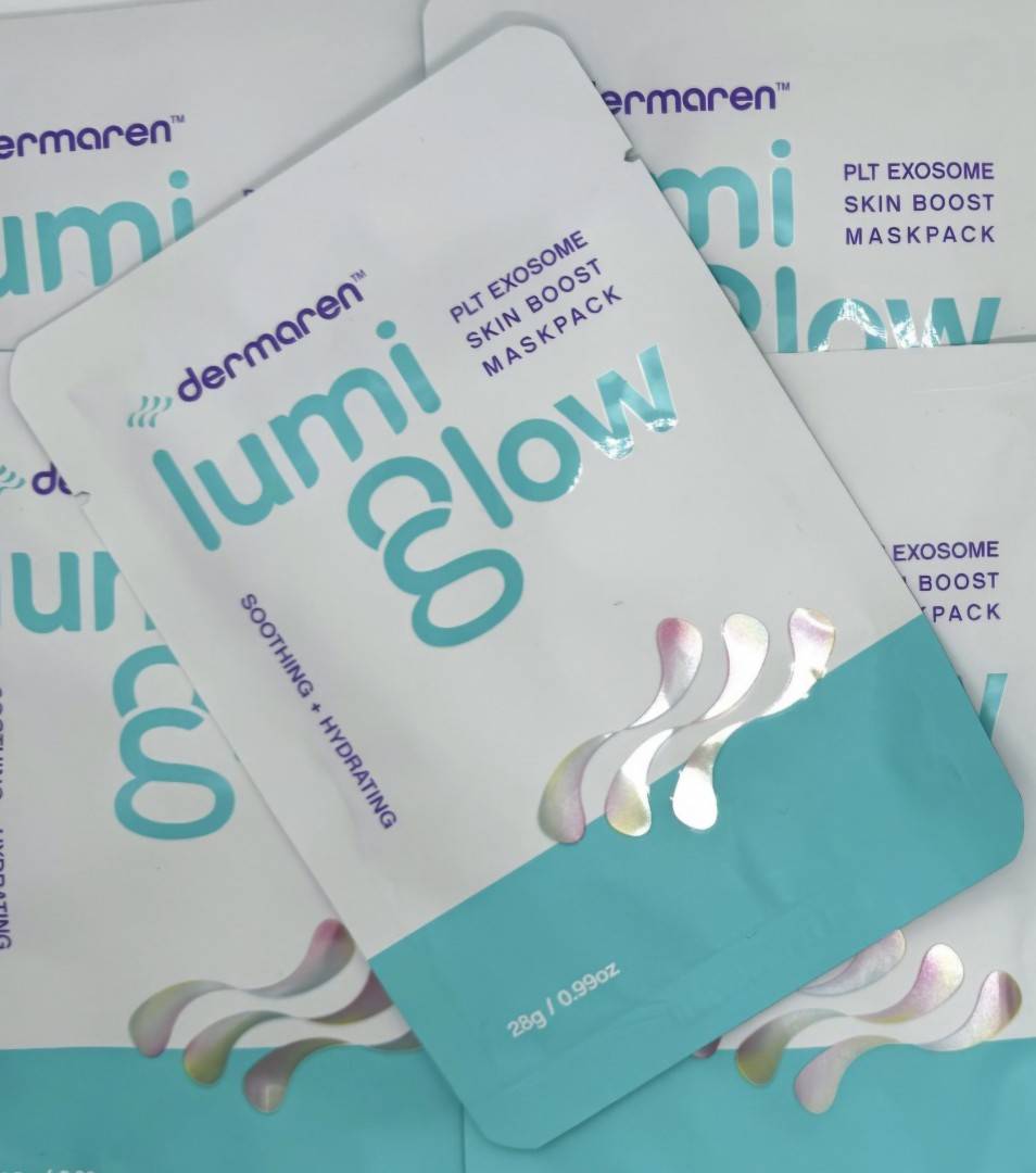 Masca Exozomi - Lumi Glow - 28g - Dermaren - cutie 5 bucati