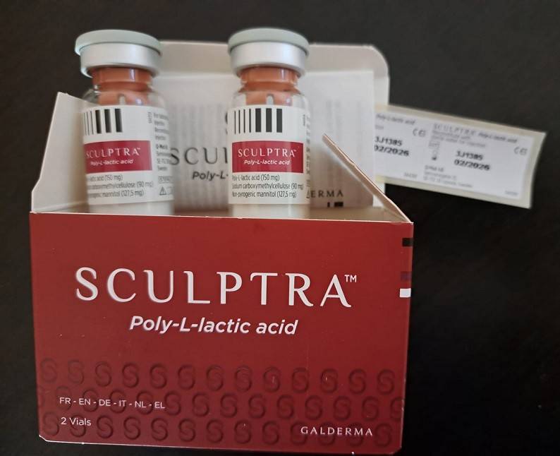 Sculptra - PLLA filler - pudra 367.5 mg - 5 ml - cutie 2 Fiole