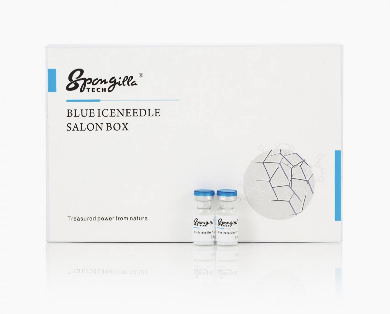 Spicule - Bio Microneedling - Spongilla - Blue IcenNeedles - Profesional - Pudra - Fiola 0.5 g - Cutie 20 fiole