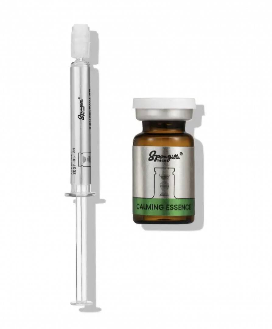 Spicule skin renewal Professional care set - Spongilla - Seringa gel 3 ml + Ampula 7 ml - Cutie 6 set