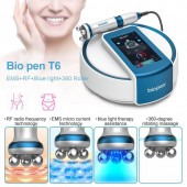 Bio Pen T6 - RF + EMS + Blue Light + 360 Rotating Massage