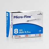 Seringa Embecta - cu ac 30G 8mm - 0.5 ml - cutie 100 buc
